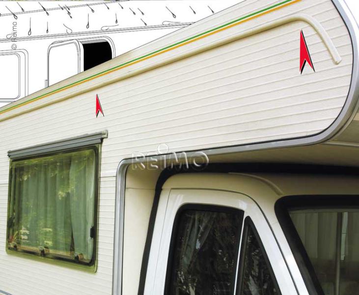 Samolepiaci dažďový žľab, dĺžka: 350 cm