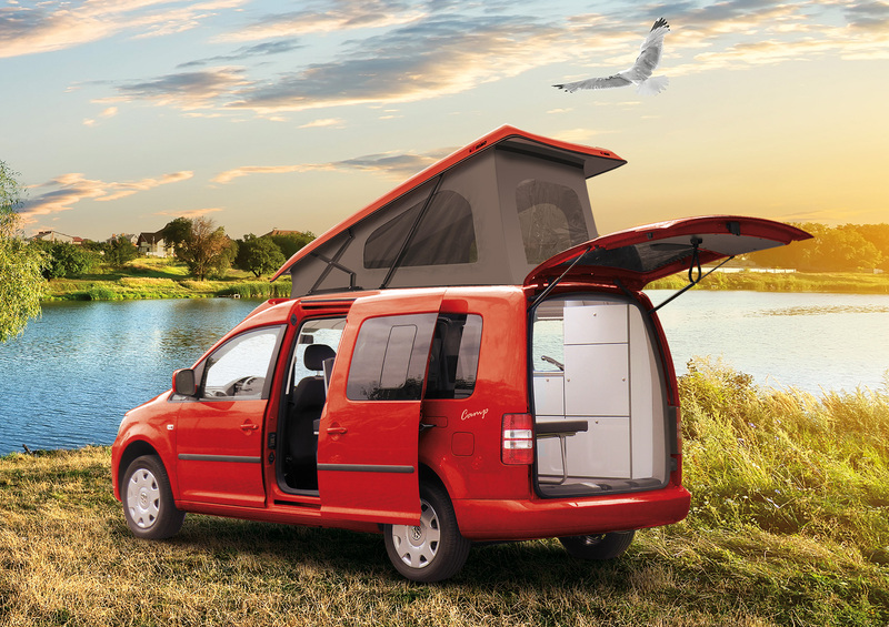 Vysúvacie strecha pre VW Caddy Maxi LR – vysúvateľná smerom dozadu