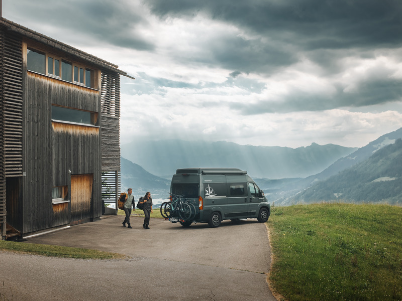 Otočné ťažné zariadenie Thule VeloSwing pre Fiat Ducato, Citroën Jumper, Peugeot Boxer od roku 2007</p>