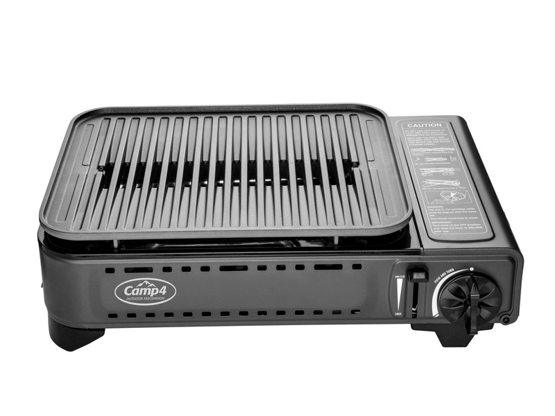 Plynový sporák na kartuše s koncovým bezpečnostným zariadením Gourmet Grill</p>