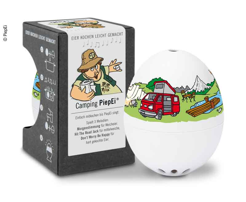 Kempovanie BeepEgg pre dokonale uvarené vajcia, 3 vybrané melódie</p>