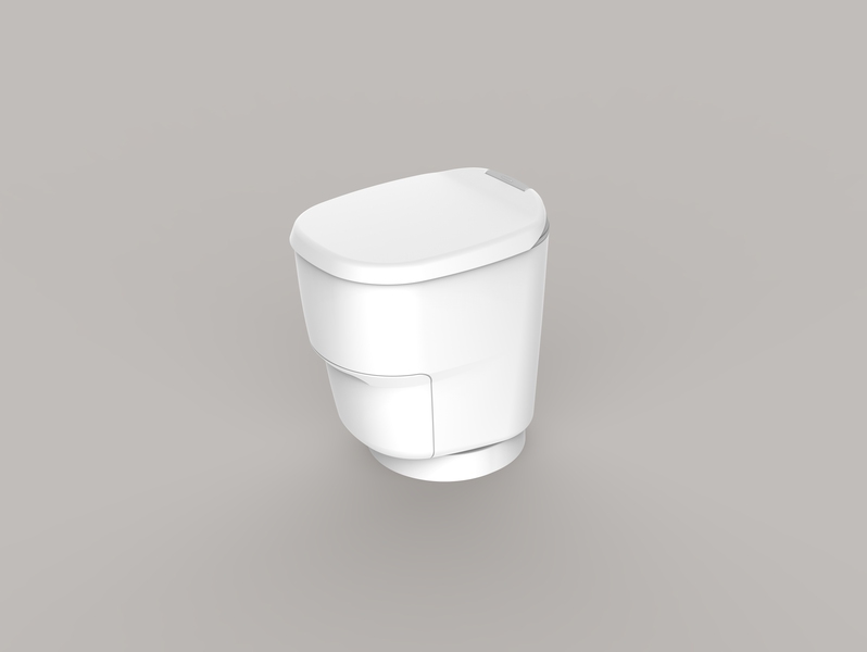 Clesana C1 - Bezvodá toaleta s okrúhlym podstavcom