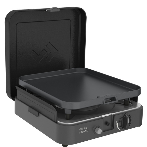 1 varič Cook Turbo FFS a 1 plochá grilovacia doska Cook Turbo FFD (50 mbar)