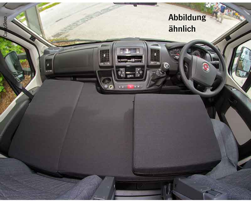 Postel CampSleep pre vozidlá s volantom na pravej strane do kabíny vozidiel Fiat Ducato a MB Sprinter