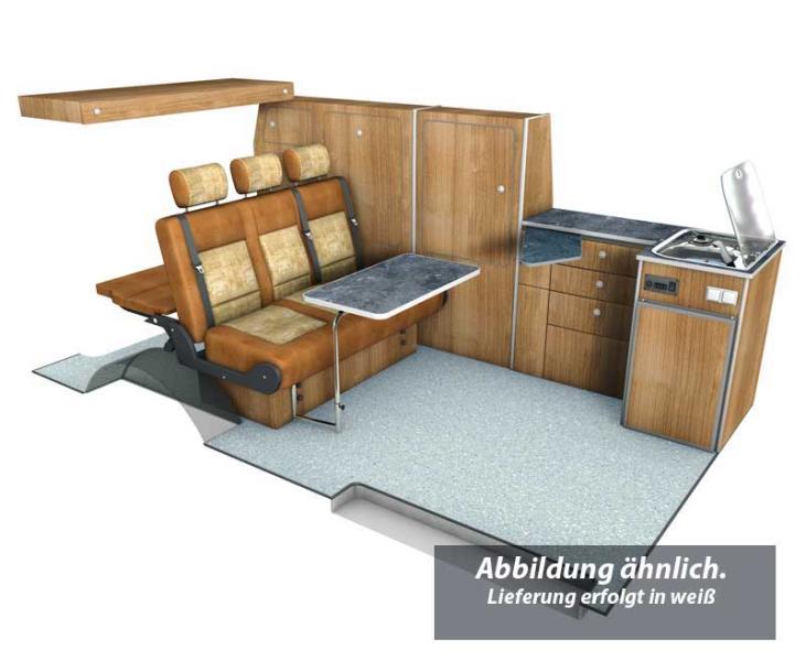 Skriňa na oblečenie a bielizeň pre nadstavbu TravelStyle T6/T5 s dlhým rázvorom