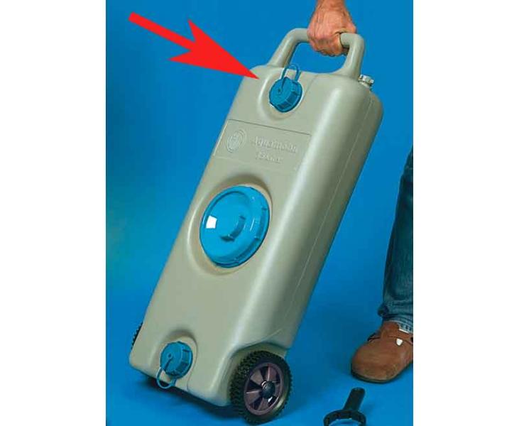 Skrutkovací uzáver s upevňovacím popruhom