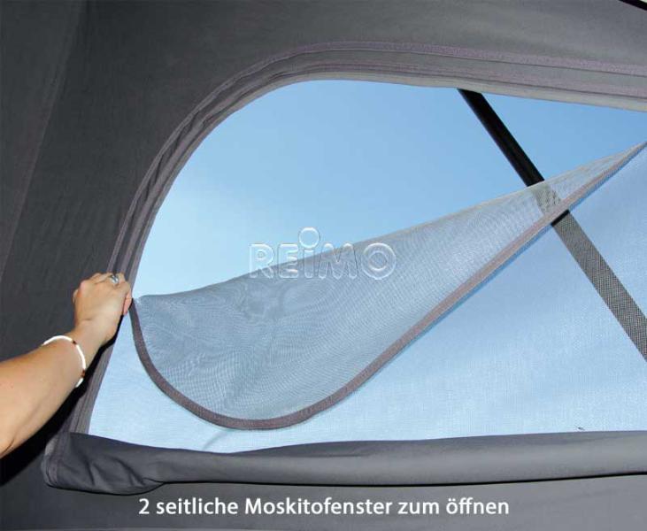Superplochá strešná posteľ VW T5 / T6 / T6.1 Transporter LR – zdvihnutá vpredu