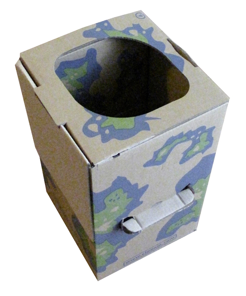 Mobilná skladacia toaleta Cleanis z kartónu