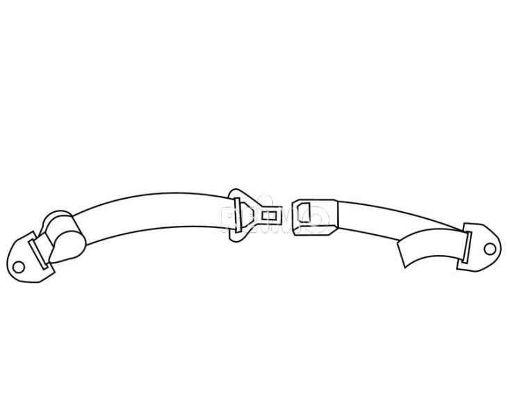 2-point automatic lapbelt