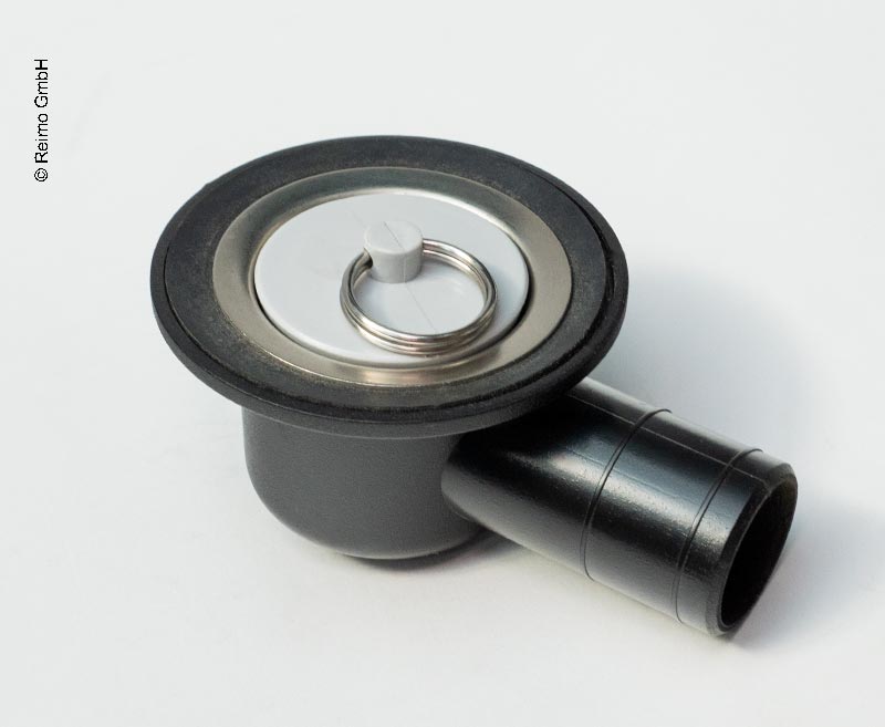 Odtok vody 39 mm uhlový so zátkou - typ F</p>