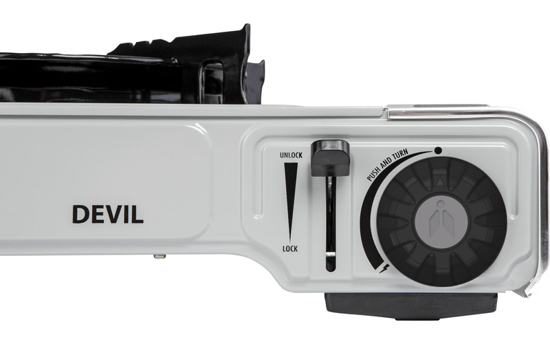 Plynový sporák na kartuše Devil s piezoelektrickým zapaľovaním - 1 horák</p>