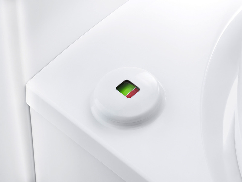 Kazetová toaleta C223-CS – elektrické splachovanie – biela – 18 l