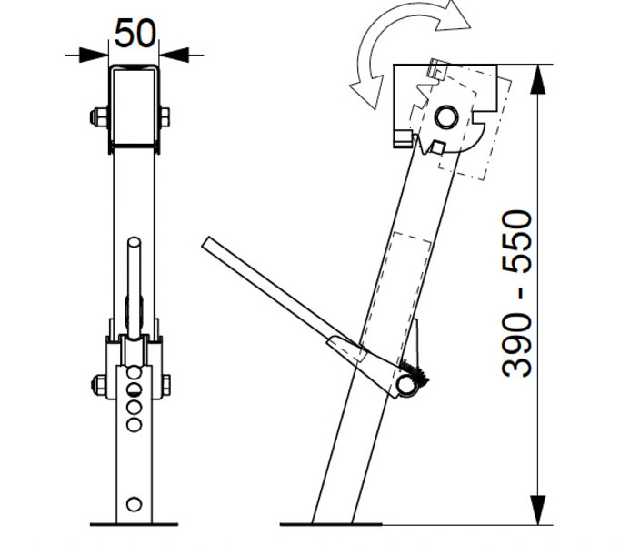 Nárazník vozidla Jack 1 pár 39-55cm