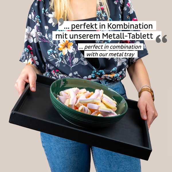 Porcelánová magnetická miska na jedlo - Lesná zelená</p>
