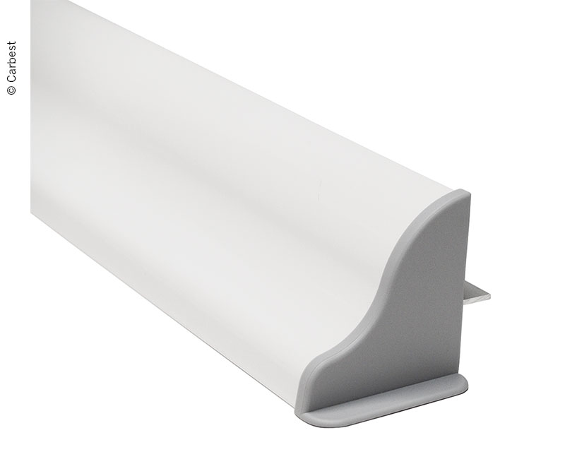 Sada hliníkových montážnych lišt pre solárne panely – šírka do 410 mm – biela