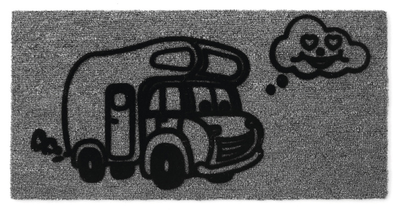 ROHOŽKA „CAMPER“ 50 x 25 cm, DERBY FLOCK