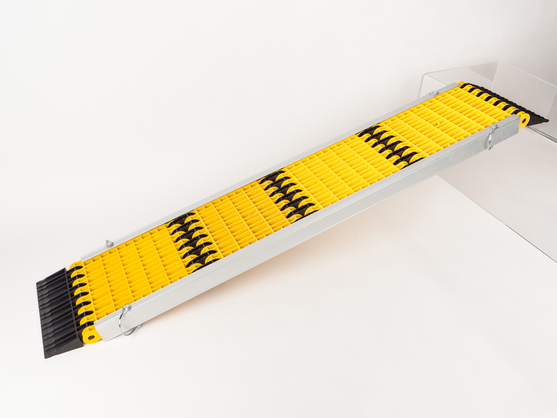 Sada hliníkových koľajníc pre skladacie rampy Uniko 6 v 1