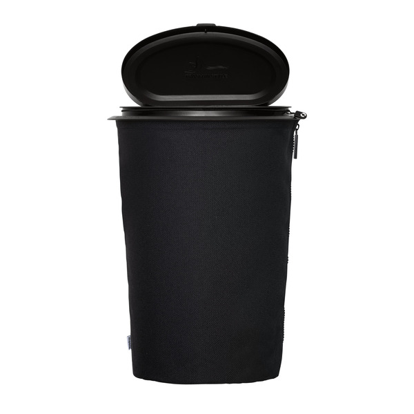 Odpadkový kôš Flextrash, 3 l, čierny, biologicky rozložiteľný materiál