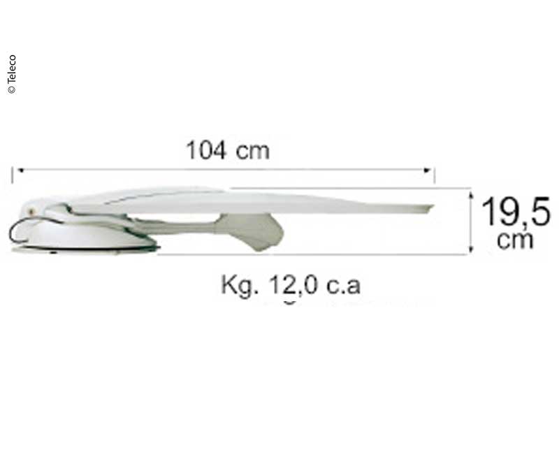 Satelitný systém FlatSat Skew Easy Smart 85