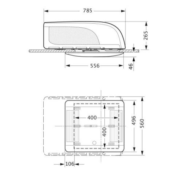 Aventa compact – vonkajšia jednotka, biela