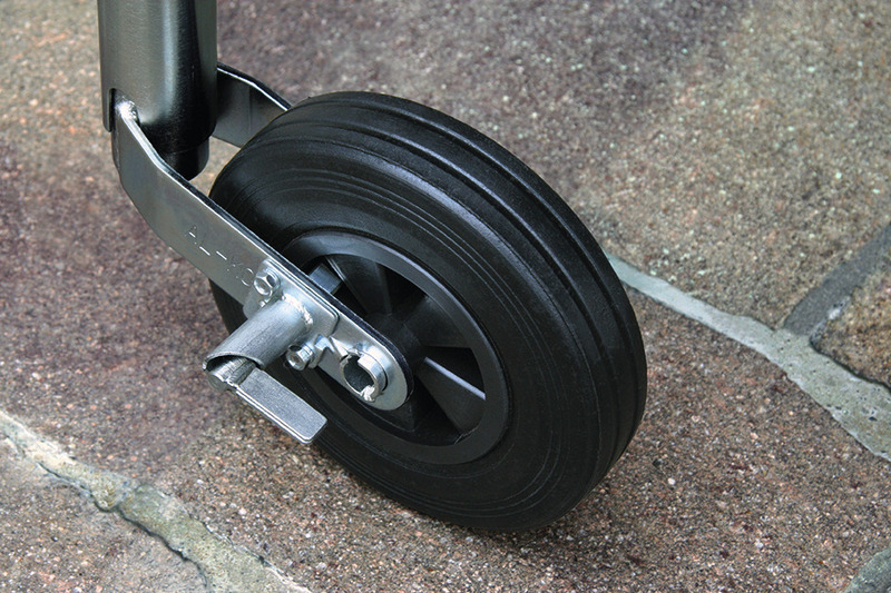 Podporné koleso s kolíkom, plné gumové koleso 200x50mm