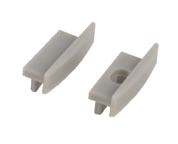 Koncovka pre hliníkový LED profil - plochá - sada 2 ks</p>