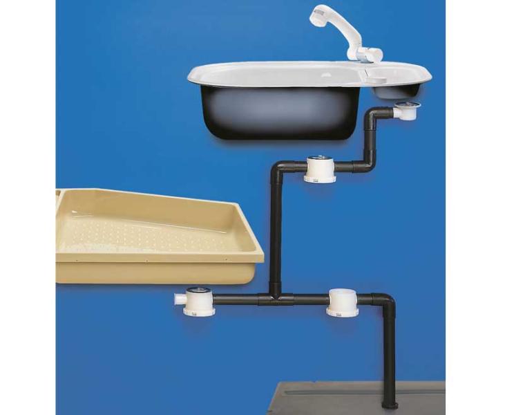 Pripojovacia objímka odpadového potrubia - Ă 28 mm</p>