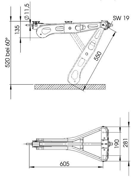 Zásuvné podpery AL-KO Premium pre vozík m