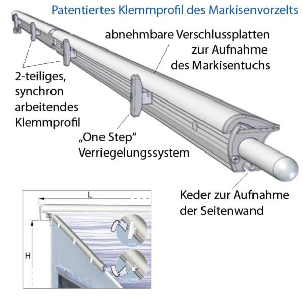 Predstan CampRoom 500, 5 m, 231–260 cm