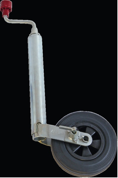 Podporné koleso s kolíkom, plné gumové koleso 200x50mm