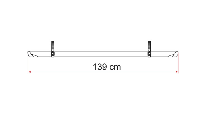 Cyklistická koľajnica Rail Plus XL – strieborná