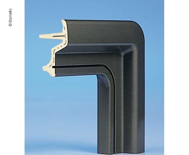 Náhradný vonkajší rám 1300x550 čierny pre okná S4 a S5