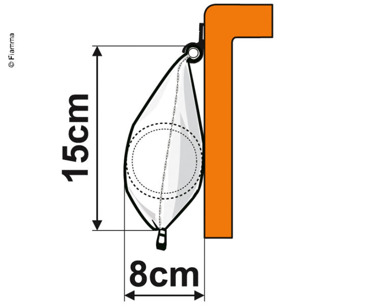 Fiamma Caravanstore Zip 4,10 m XL Royal Grey