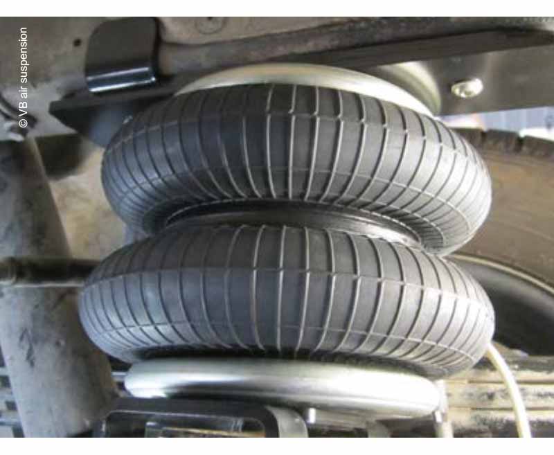 Prídavné vzduchové odpruženie Ford Transit V363 panelová dodávka 2-okruhová komfortná sada