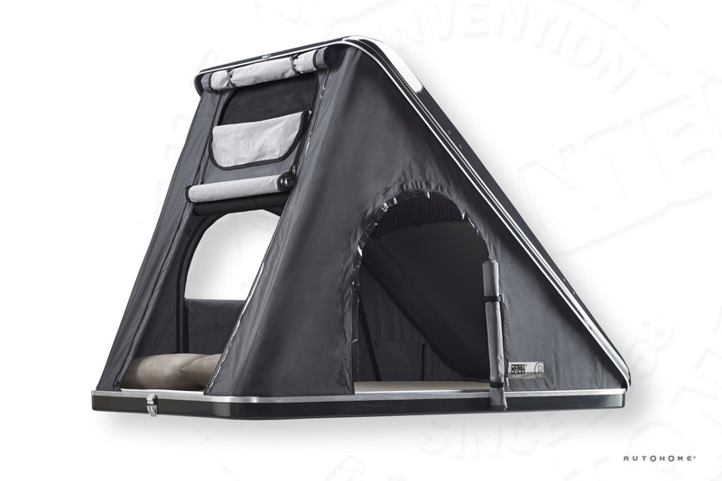AUTOHOME Strešný stan s tvrdou konštrukciou COLUMBUS VARIANT – MEDIUM – Black Storm