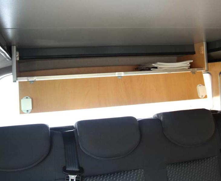 Stropná skrinka pre spálňovú strechu EasyFit s roštovou posteľou, VW T6/T5 Sportcamper