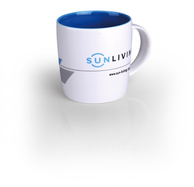 Hrnček "SUN LIVING" z vysoko kvalitnej novej kostenej Číny s objemom 340 ml