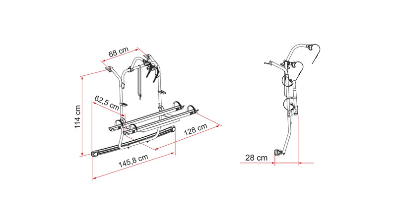 Nosič bicyklov PSA Vans - tmavočierny</p>