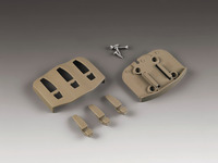Wandhaken mit 3 ein-/ausklappbaren Haken, beige