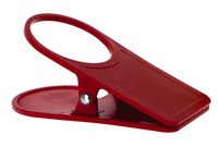 Glas- und Getränkehalter und Tischklammer in Einem, Rot