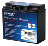 20 Ah Carbest Lithium-Eisen-Phosphat Batterie (LiFePo4)