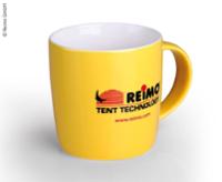 Becher »REIMO TENT TECHNOLOGY« aus hochwertigem New Bone China für 340ml