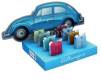 VW Collection Feuerzeuge, Display, VW Käfer Front, 8 Stück in 4 Farben