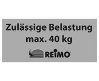 Aufkleber "Zulässige Belastung max.40 kg"