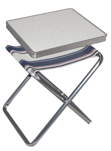 Campinghocker, Tischhocker TORTUGA mit MDF-Tischplatte