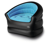 Aufblasbarer Sessel RELAX, 94x83x76cm, schwarz/eisblau