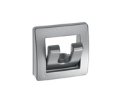Garderobenhaken, silber-matt, klappbar, mit 2 Haken, 58x58x13mm, SB-verpackt