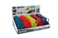 Gimex Glas- u.Getränkehalter - Tisch-Clips - 4x5 Farben im Display