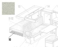 VW T3 Motorraumstaukasten Granitto Schichtstoff als Bausatz