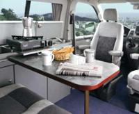 Tischanlage für VW T6/5/4 Weekender und CityVan. Dekor Schiefer
